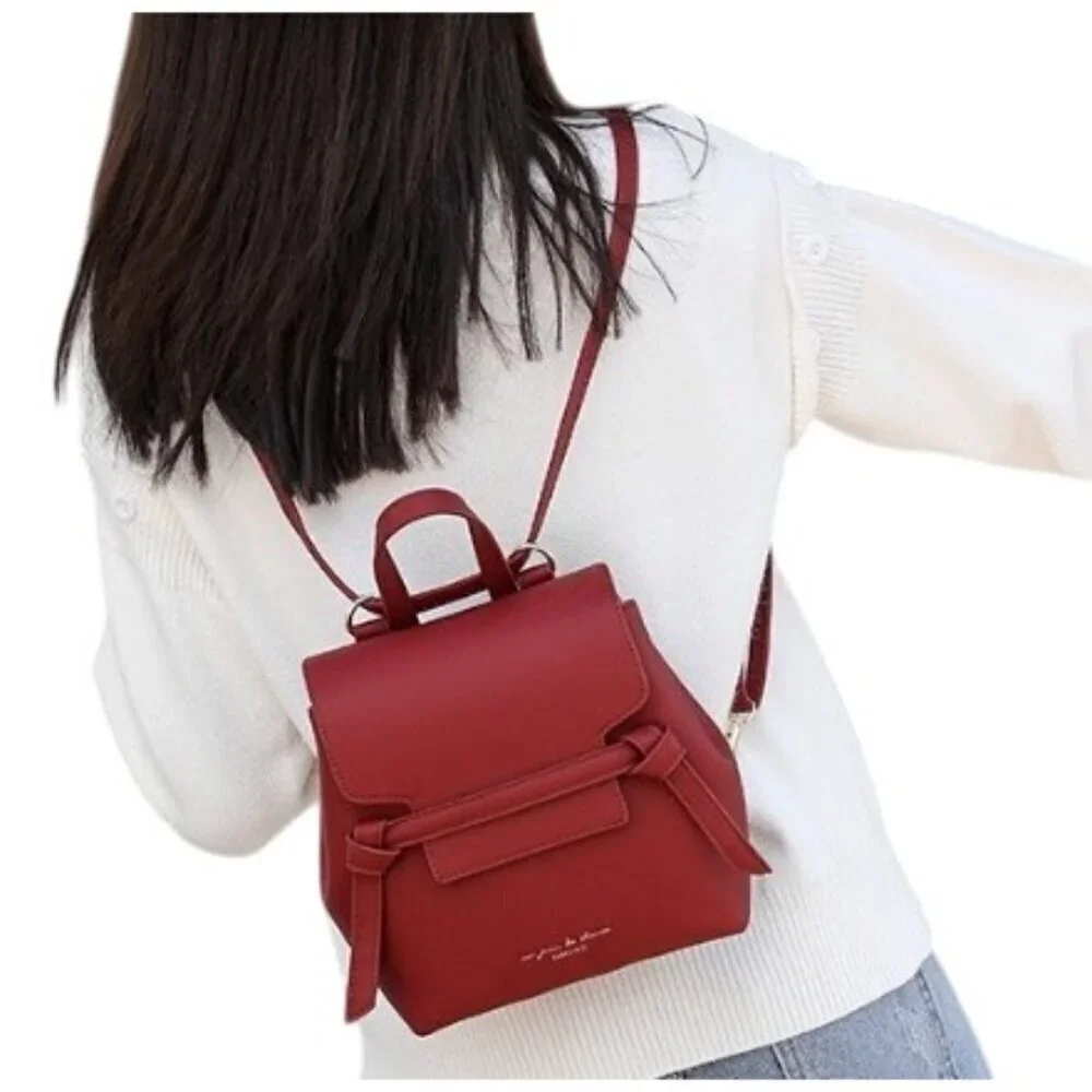 Taomicmic Mini Backpack Purse, Convertible Daypack Crossbody Bags Faux Leather